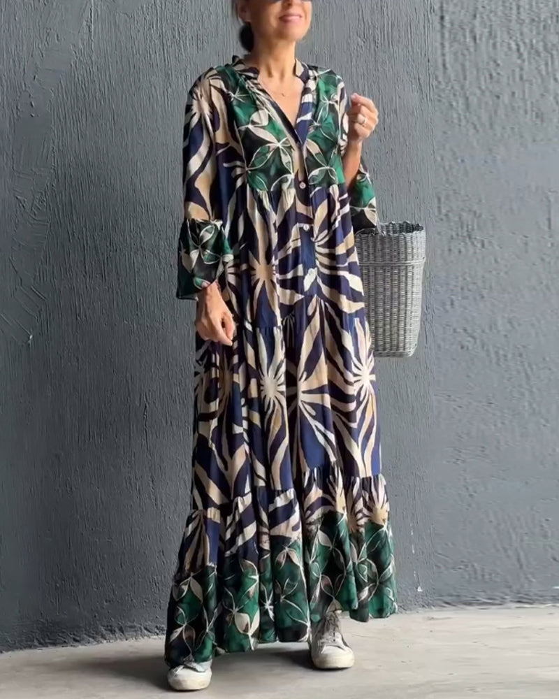 Robe de Vacances Imprimée Légère