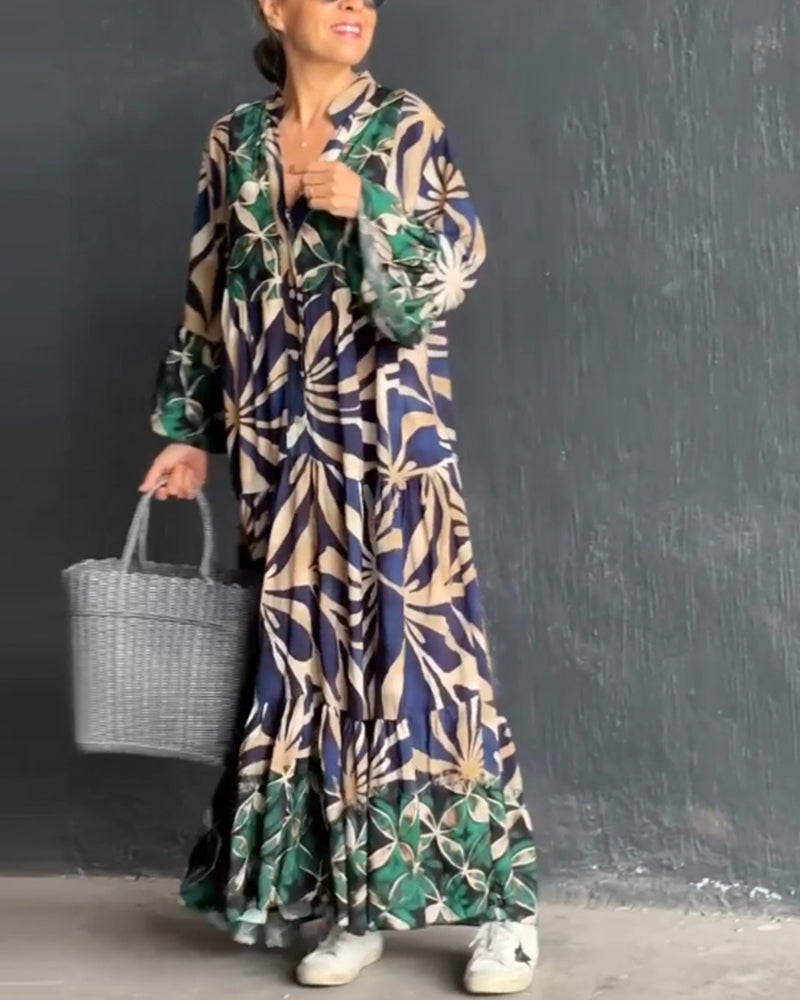 Robe de Vacances Imprimée Légère