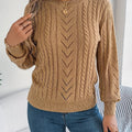 Laura | Pull en tricot à torsades classique et douillet avec col rond
