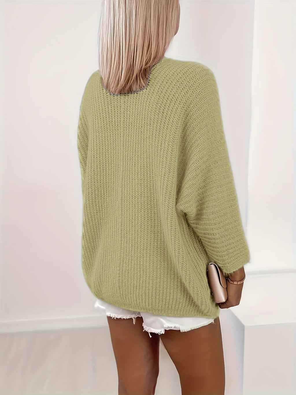 Danielle - Gilet Oversized Élégant en Maille Épais