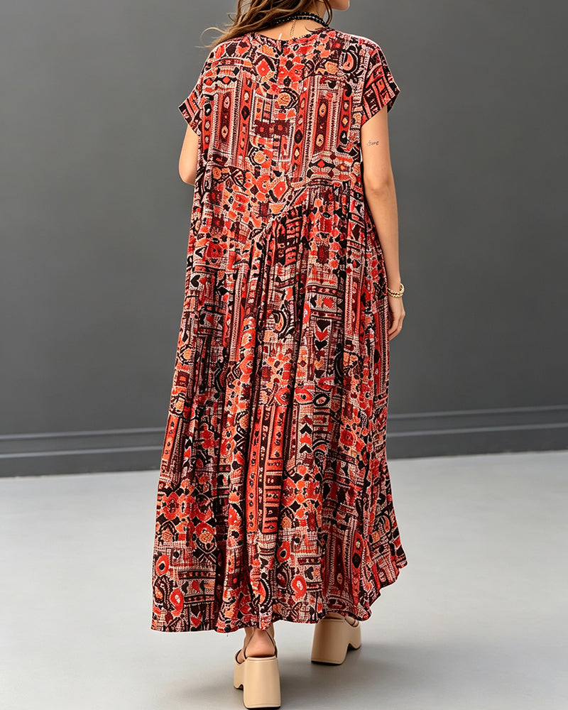 Robe Décontractée Manches Courtes