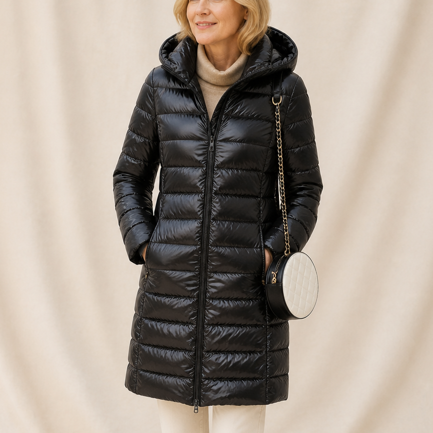 Sophia | Manteau long en duvet chaud et élégant pour femmes