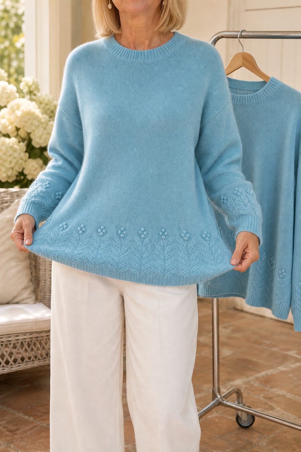 Stella | Pull en tricot à motif torsadé élégant et polyvalent