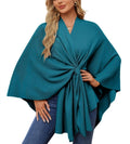 Poncho-châle luxueux et élégant pour un style superposé