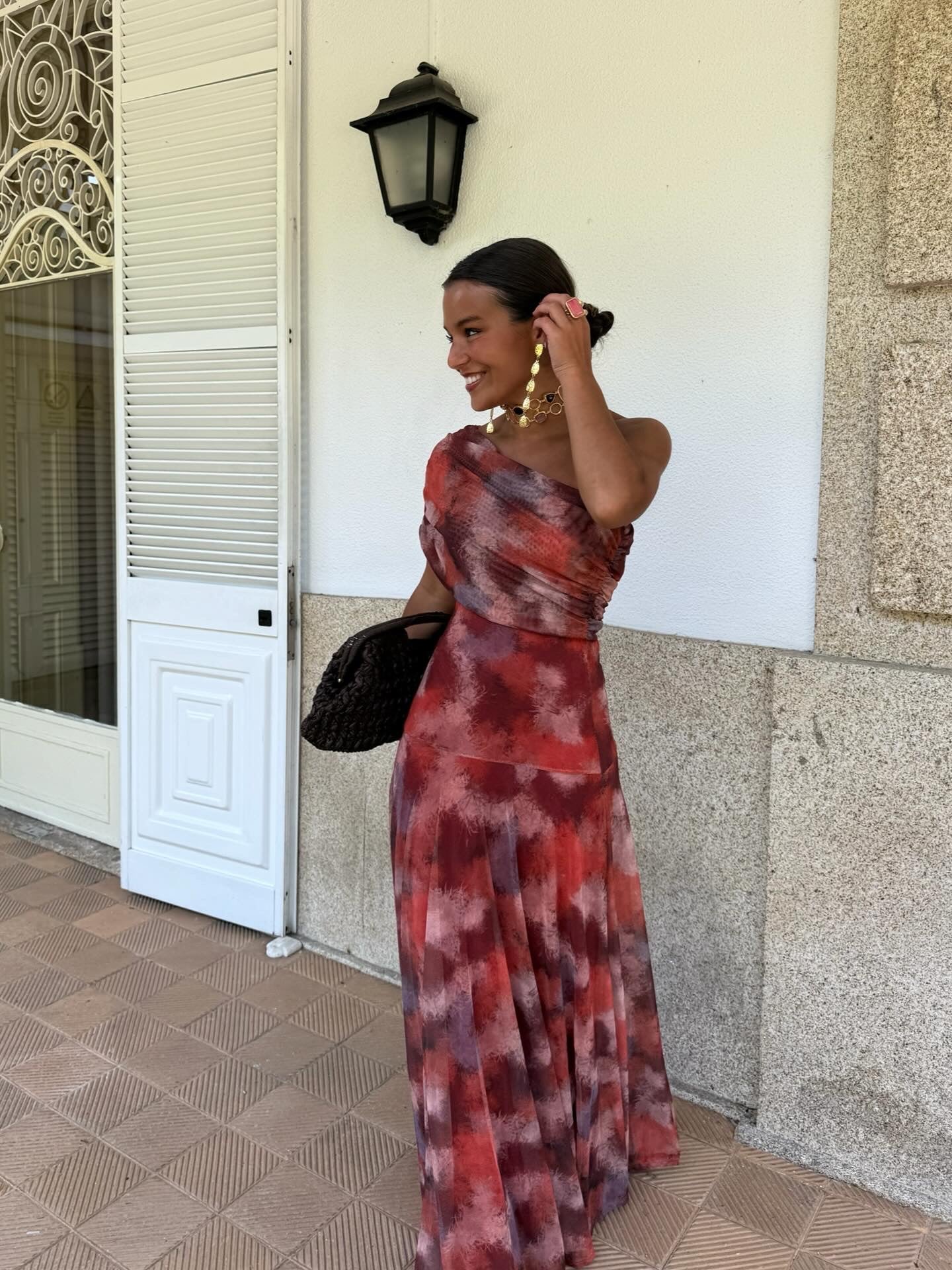 Robe Maxi à Épaule Unique pour Femmes