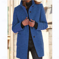 Emma | Manteau trench en laine élégant et intemporel avec col montant