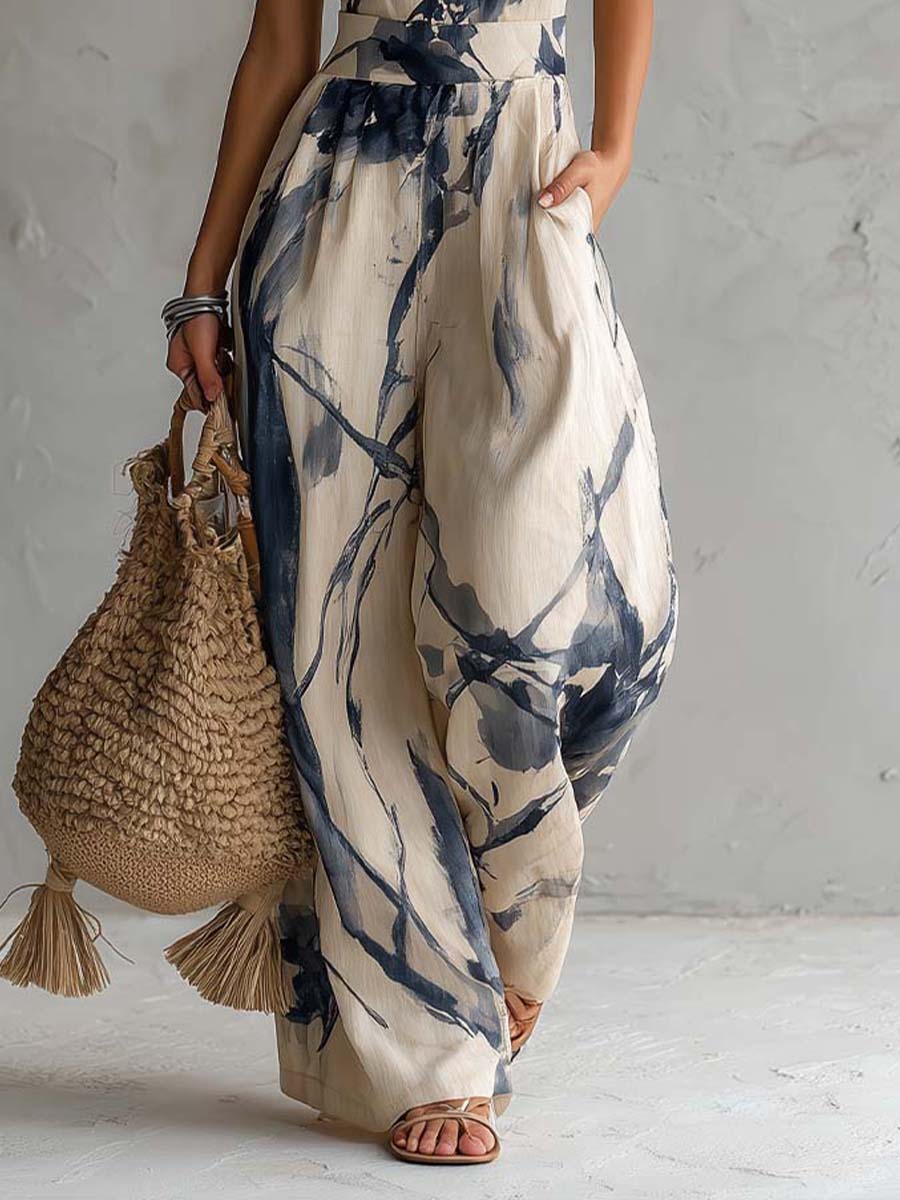 Bellamira | Combinaison flatteuse avec jambes larges