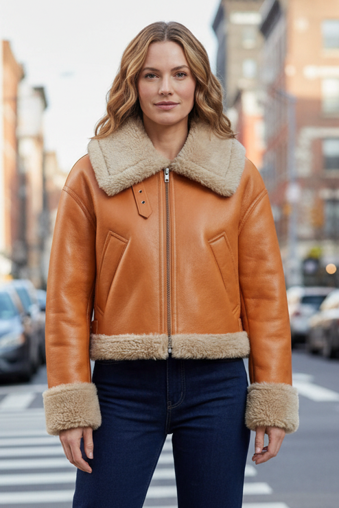 Parka Aviateur Douce et Découpée