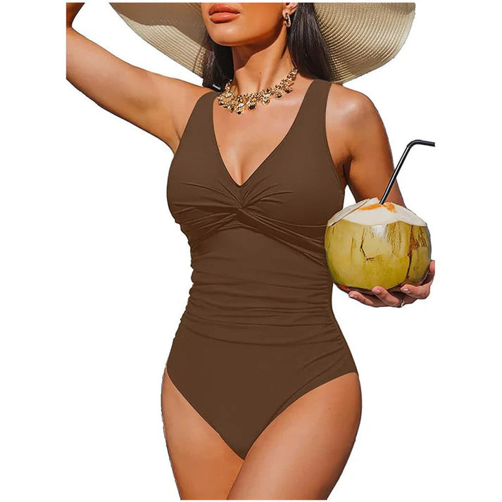 Naicel | Maillot de bain une pièce élégant avec taille froncée