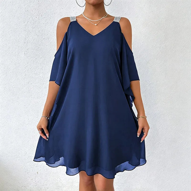 Perlyn | Robe fluide à décolleté en V sans manches