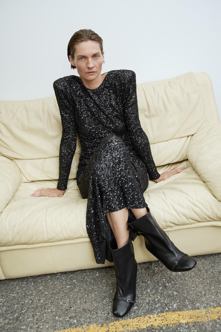 Robe Maxi Avec Dos Ouvert Et Détails À Paillettes Pour Femme | Idéale Pour Les Galas Et Soirées