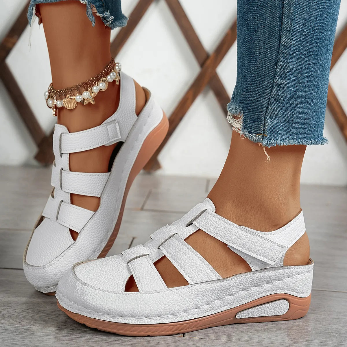 Soralia | Sandales pour femmes à la mode avec semelle de soutien
