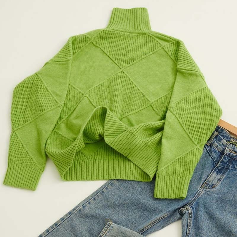 Karin - Pull Col Roulé Oversize Élégant