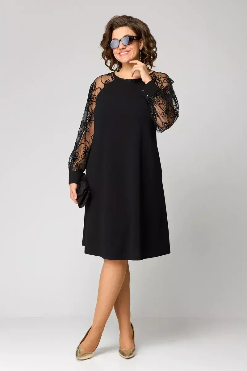 Barbora™ - Robe élégante avec des manches en dentelle