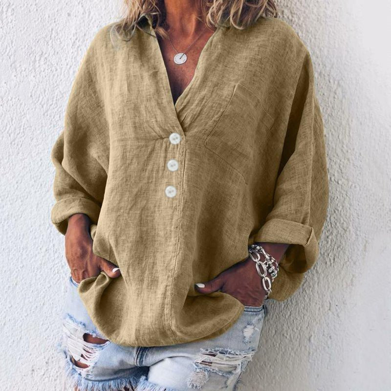 Isabelle | Pull léger et élégant pour femmes en mélange de coton et lin