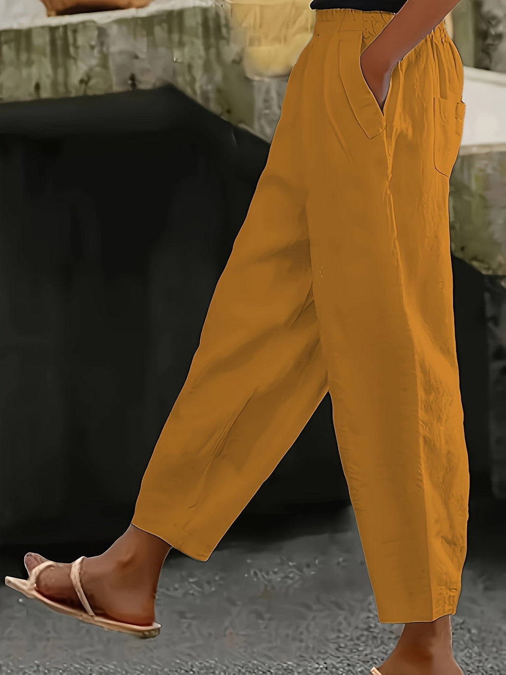 Rachel™ - Capri confortable avec ceinture élastique