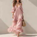 Robe Camisole Volant Décontractée
