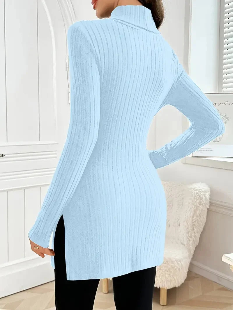 Diana | Pull à col roulé confortable et polyvalent à coupe slim
