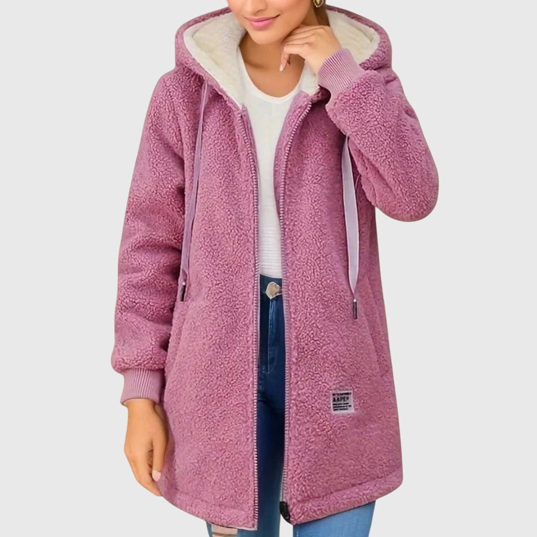 Patricia - Élégante Veste en Fleece Teddy Chaud