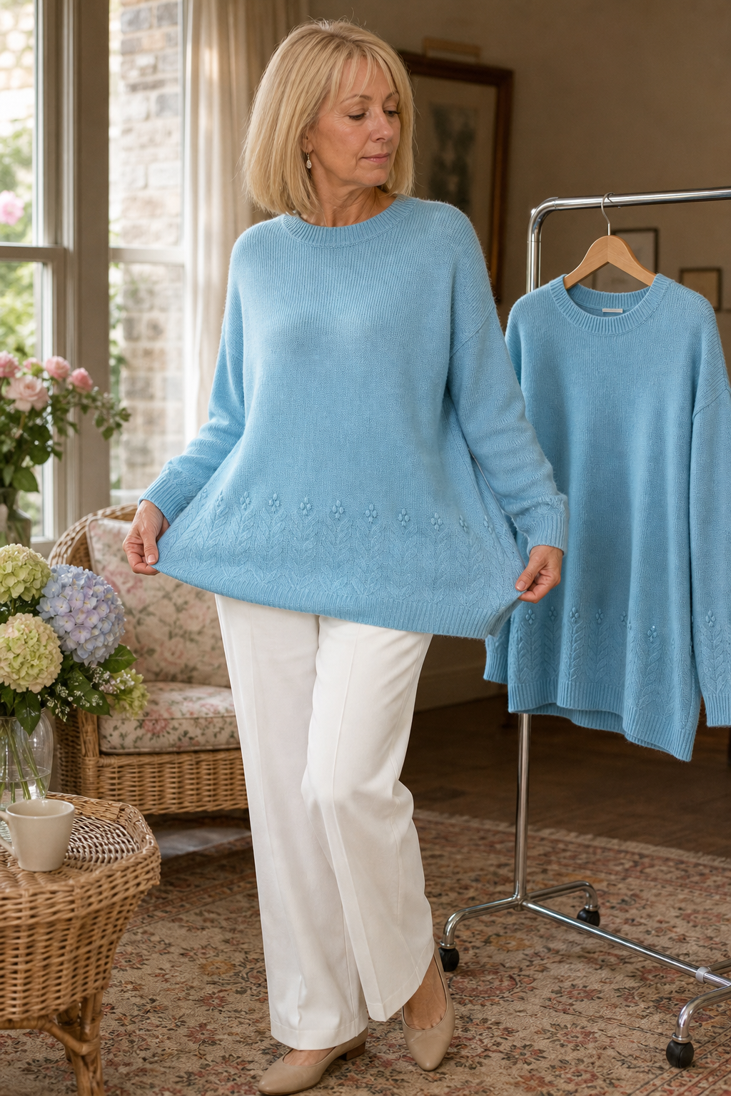 Stella | Pull en tricot à motif torsadé élégant et polyvalent