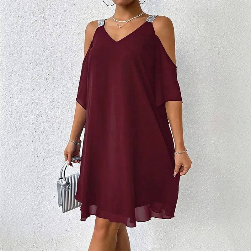 Perlyn | Robe fluide à décolleté en V sans manches