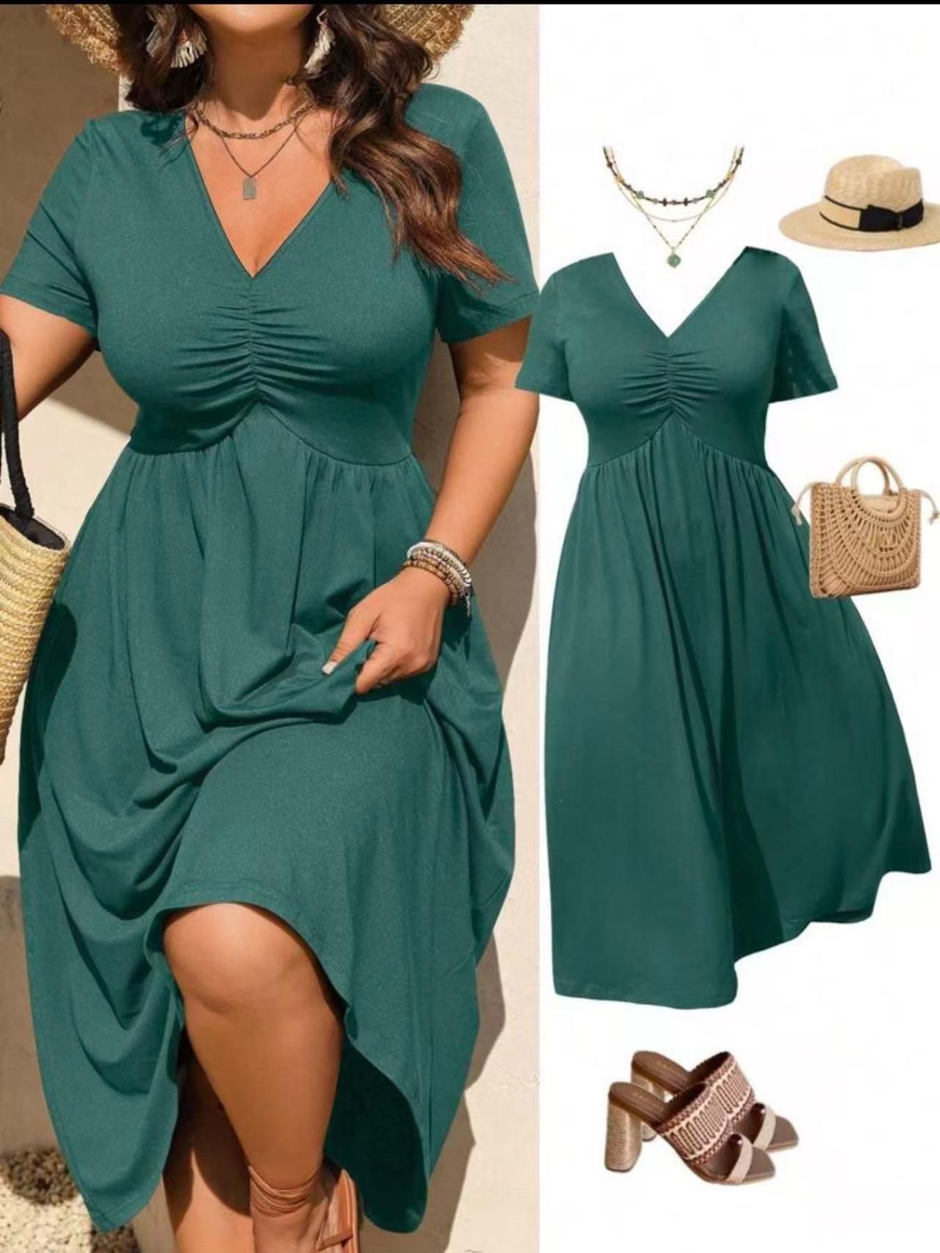 Mirrela | Robe midi légère avec taille empire féminine
