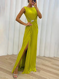 Serena | Robe de Soirée Maxi Plissée