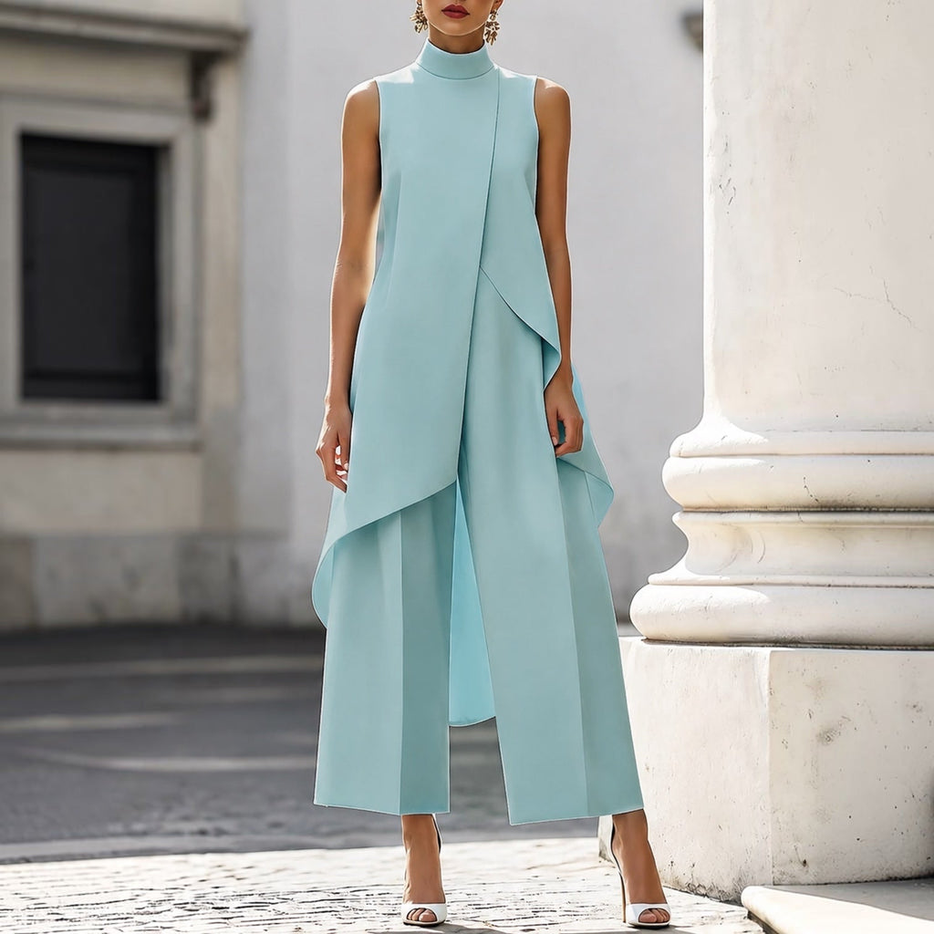 Jelyra | Robe longue moderne avec design asymétrique