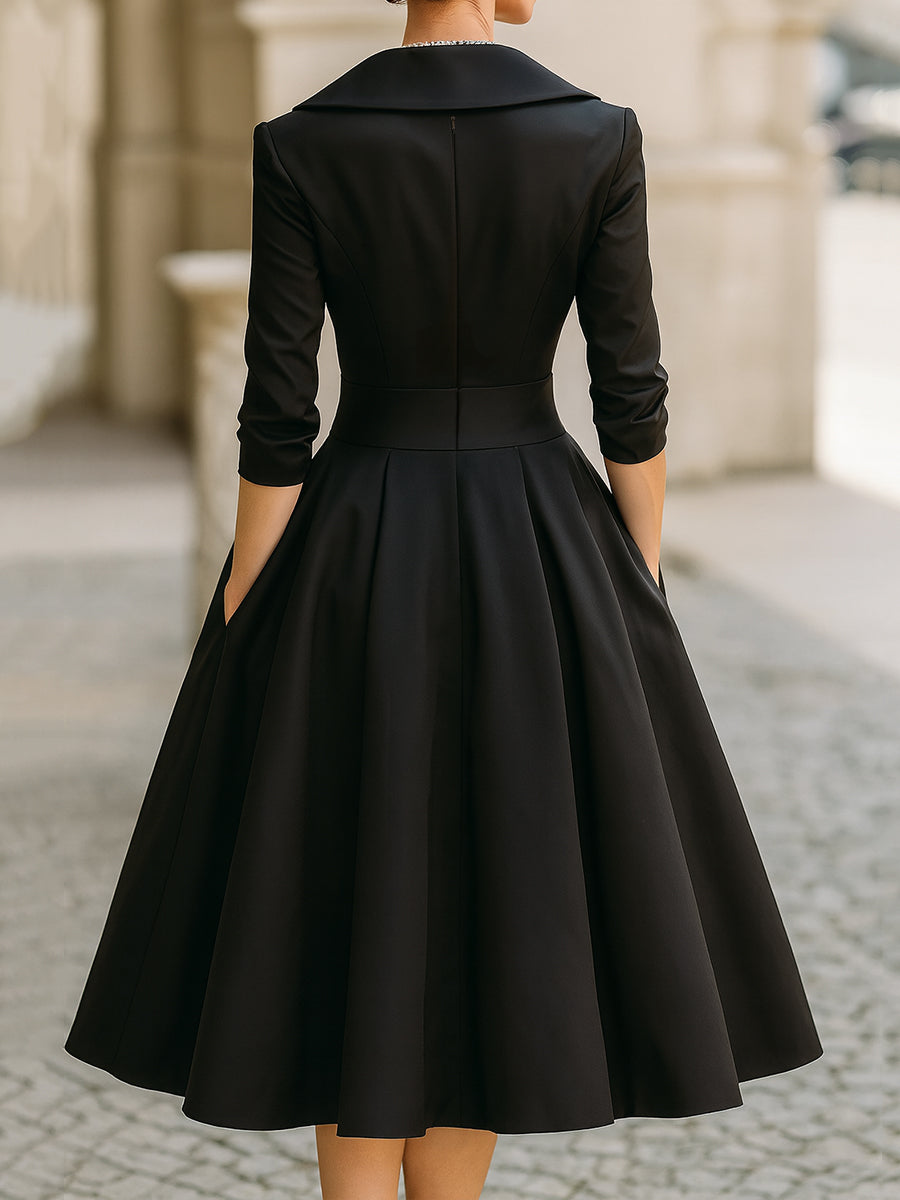 Robe Midi Cocktail Femme | A-Line