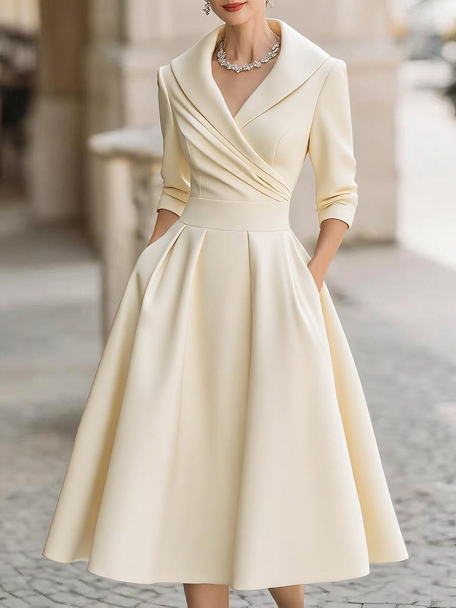 Robe Midi Cocktail Femme | A-Line