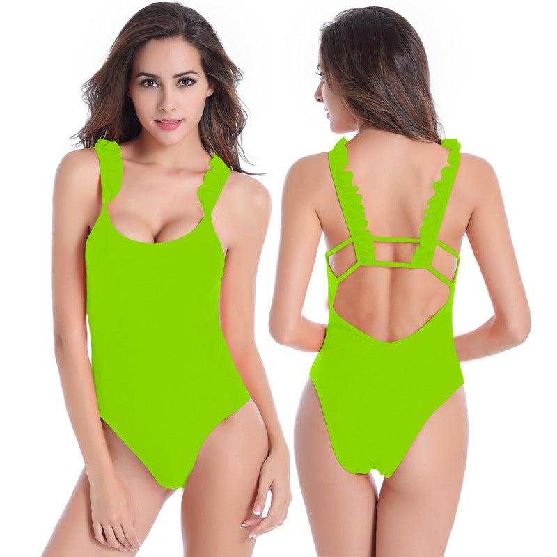 Maillot de bain femme avec dos froncé R&B