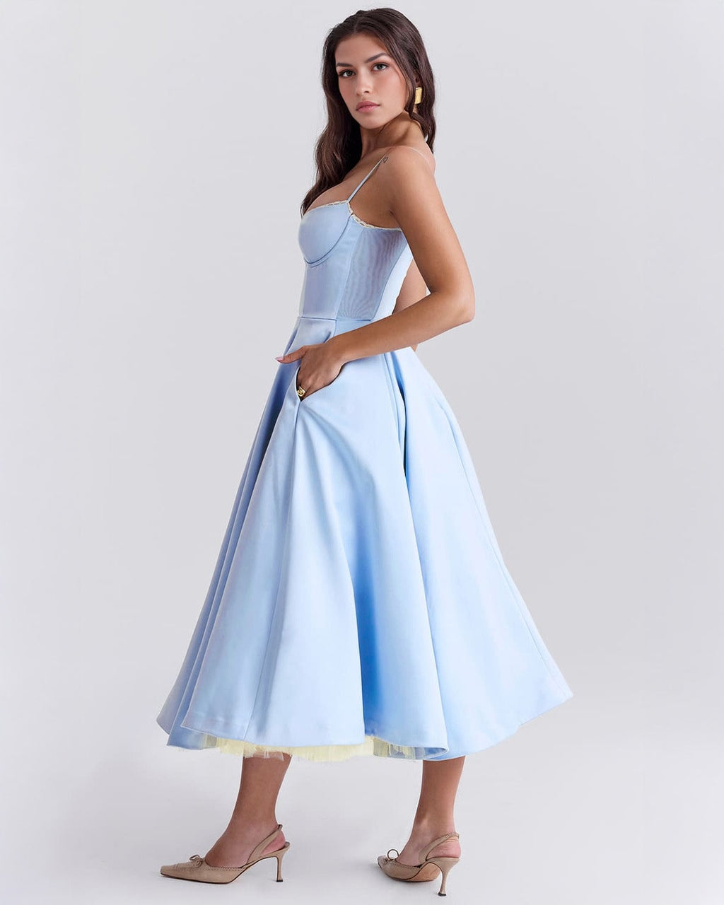 Ophira™ - Robe Midi Corset Élégante