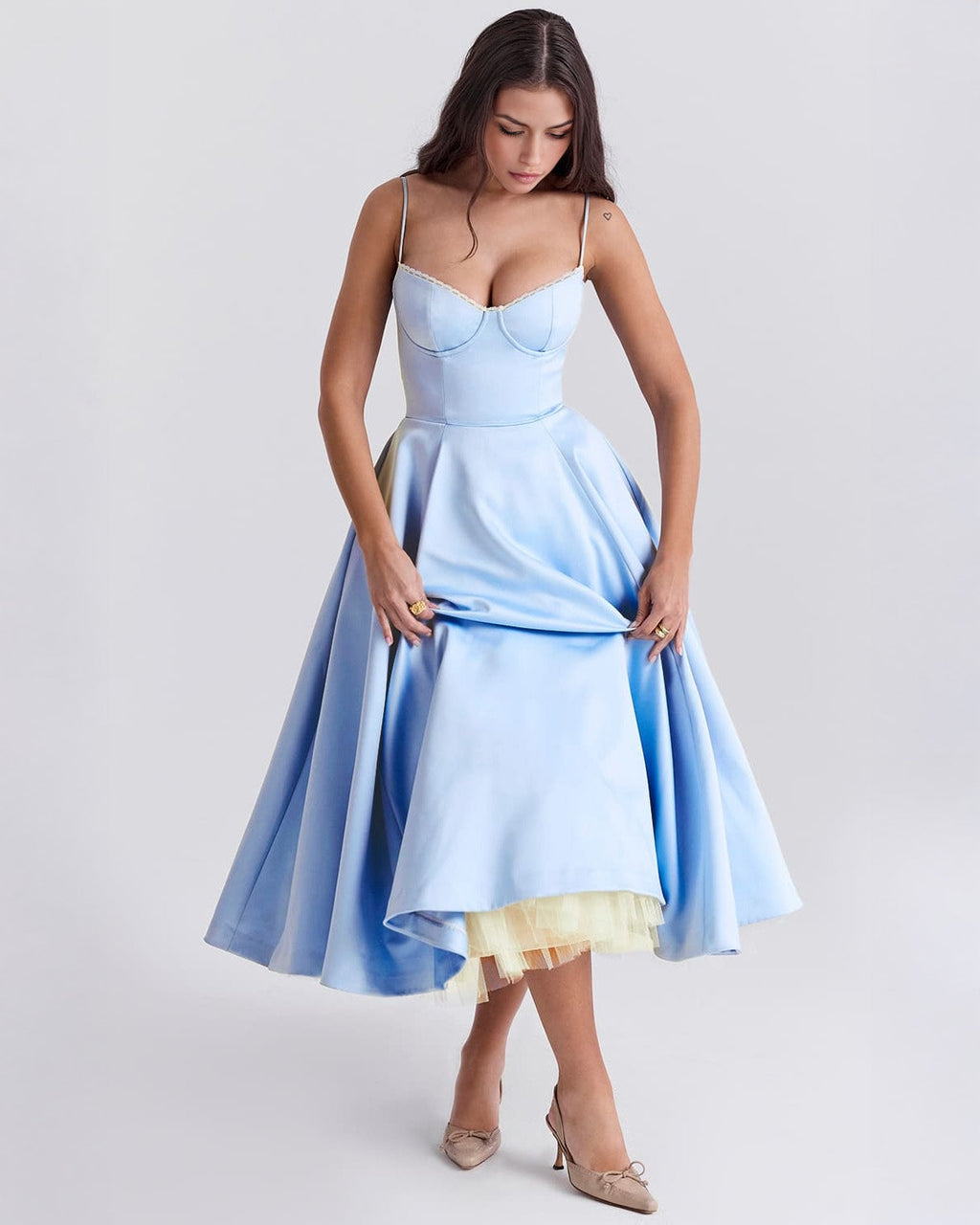 Ophira™ - Robe Midi Corset Élégante