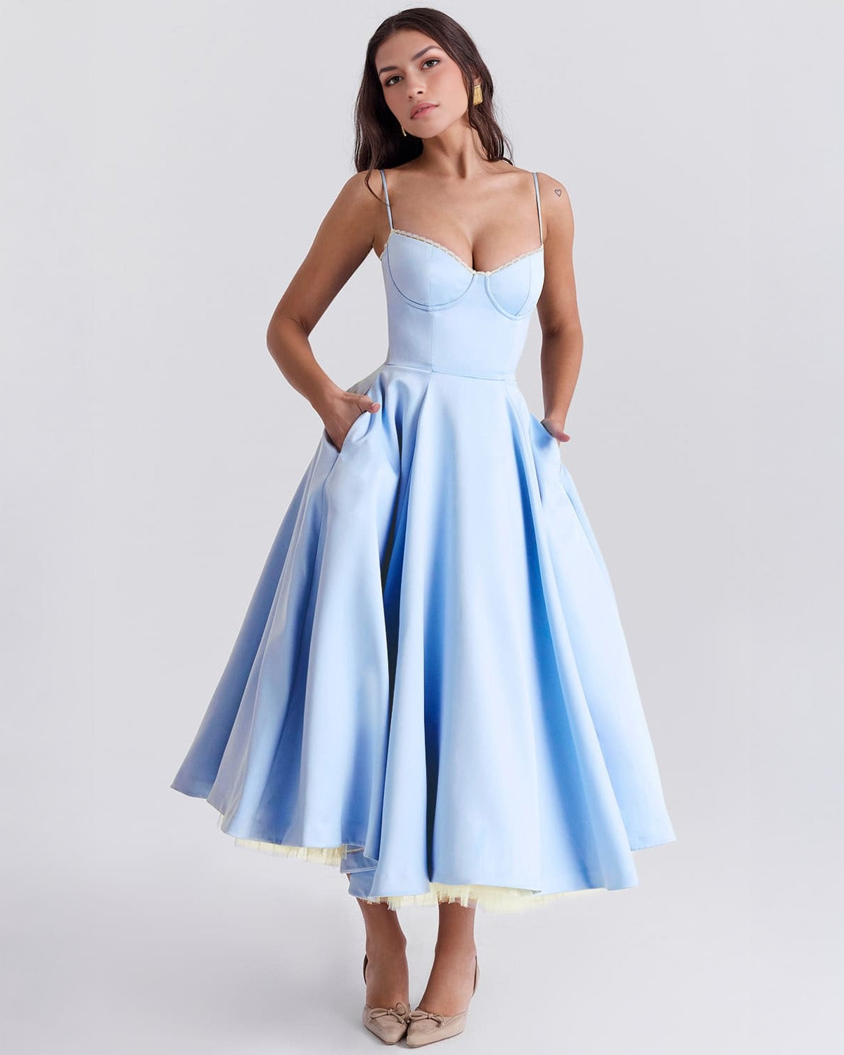 Ophira™ - Robe Midi Corset Élégante