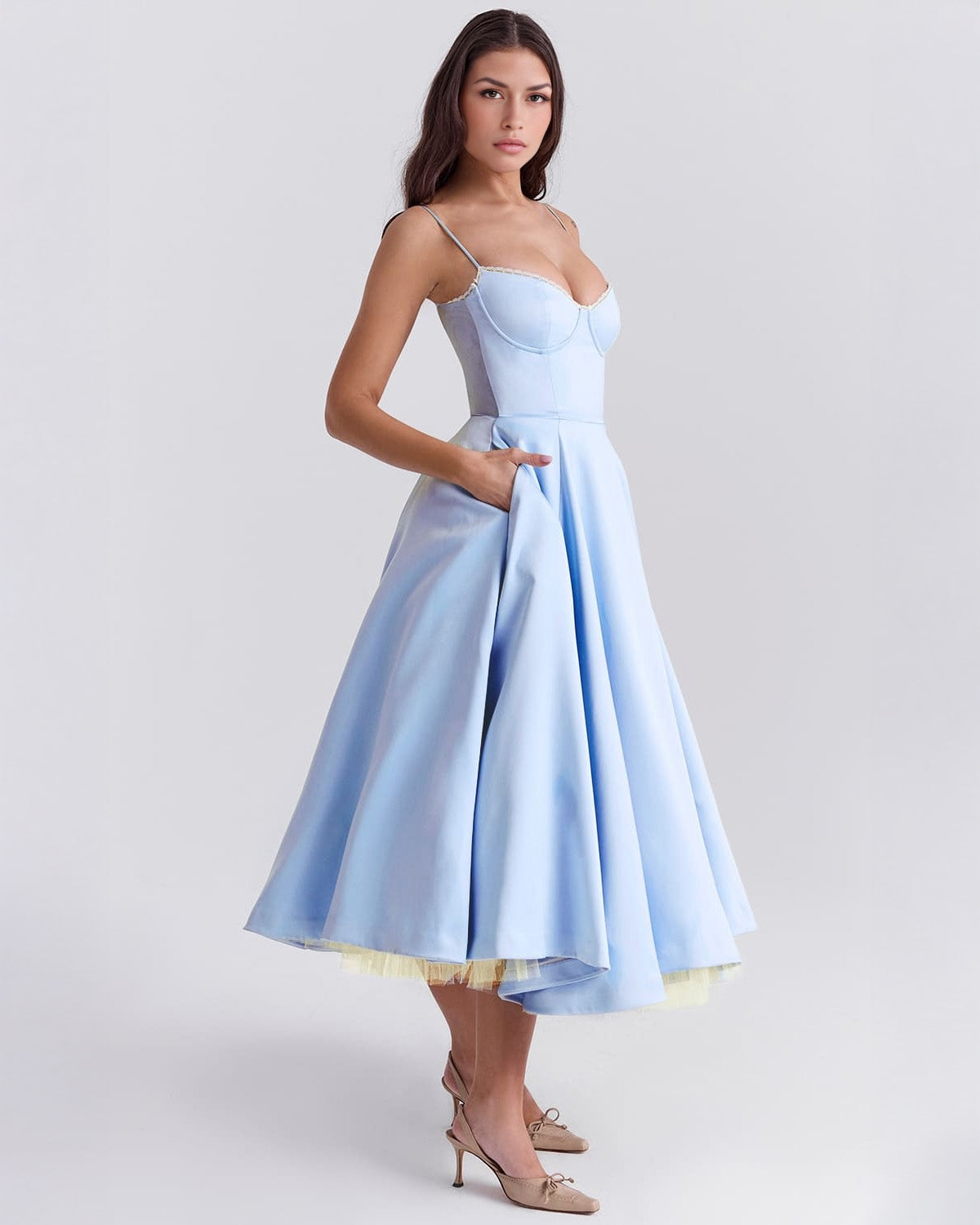 Ophira™ - Robe Midi Corset Élégante