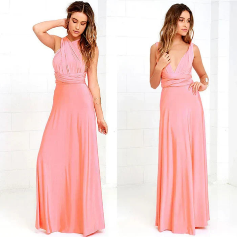 Robe à bretelles réglables pour femme | Maxi