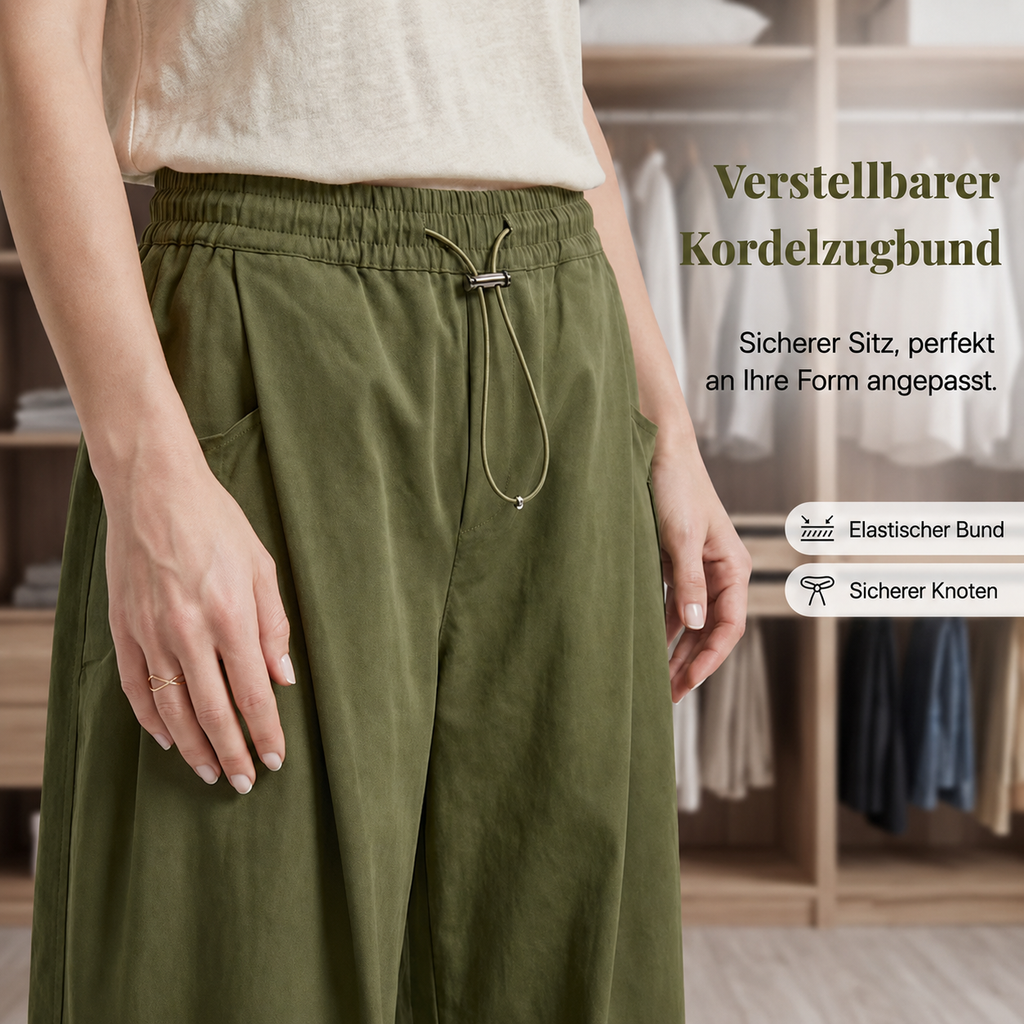 Taviana | Pantalon Harem Volumineux avec Plis