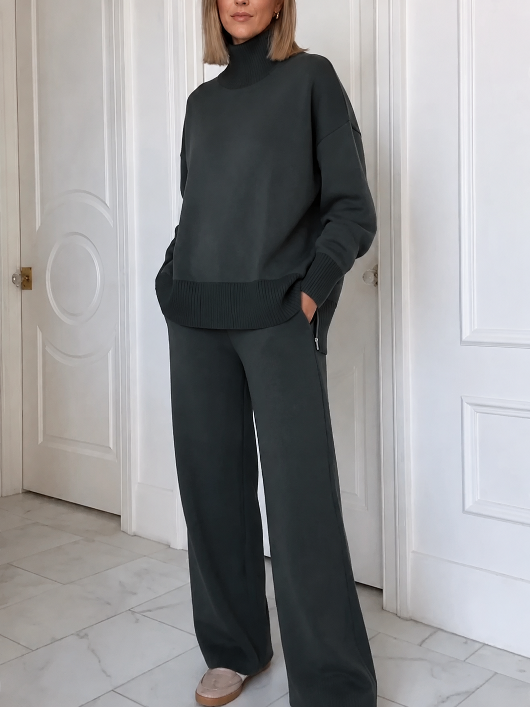 Avenia | Ensemble de voyage avec haut et zips latéraux