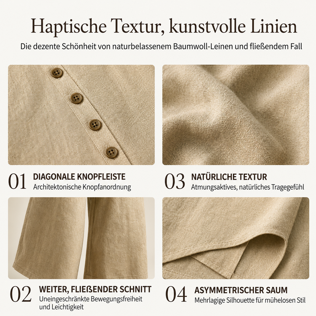 Osterlah | Ensemble asymétrique à deux pièces avec pantalon large