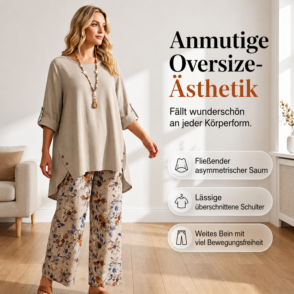 Rovessa | Ensemble confortable à deux pièces avec jambes larges