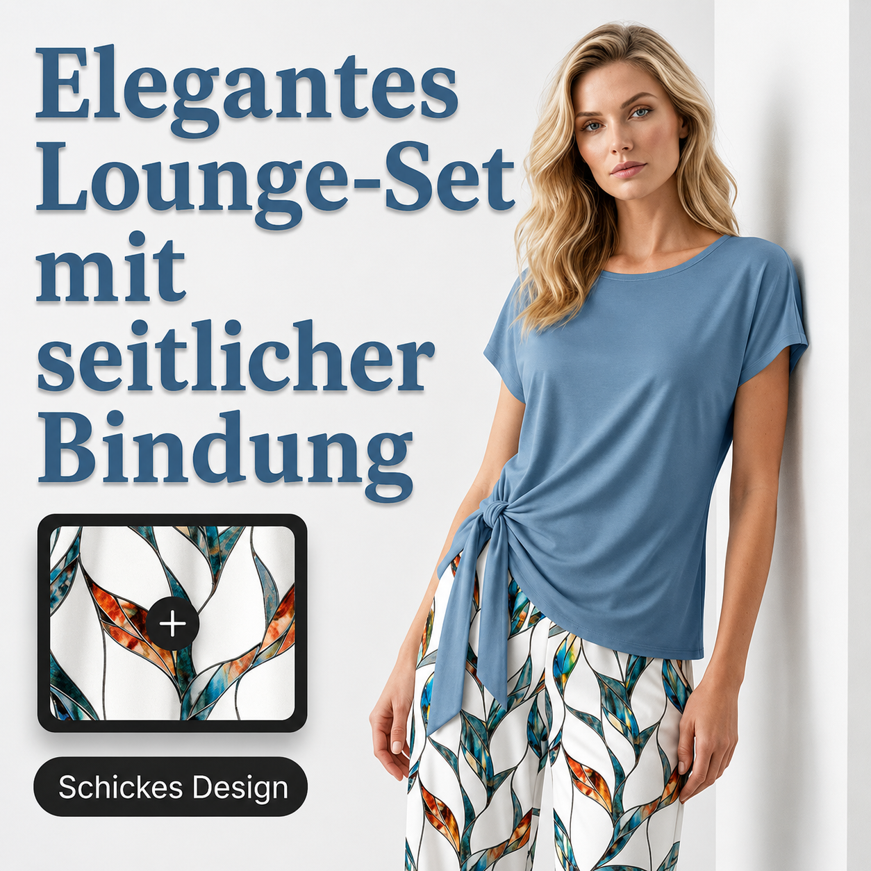 Sianna | Ensemble décontracté pour femmes avec pantalon à motifs