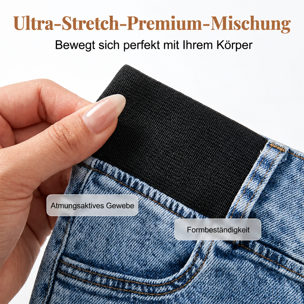 Raiya | Jeans Capri taille haute slim