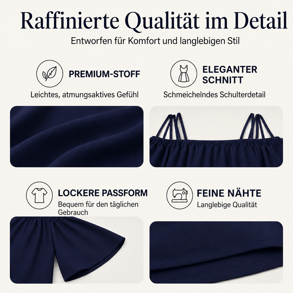 Leshy | Robe d'été sans épaules avec bretelles spaghetti