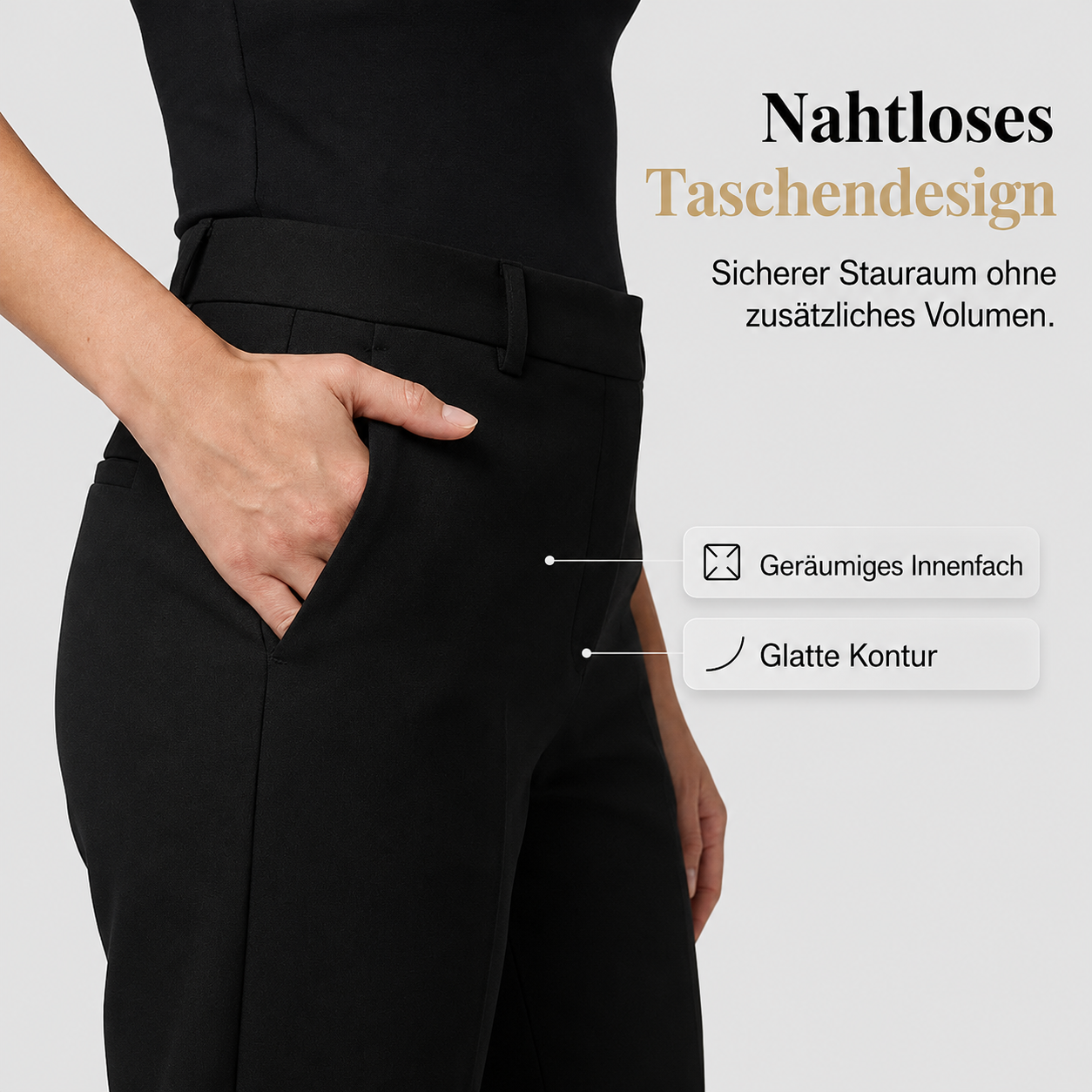 Claerra | Pantalon taille haute sculptant avec jambe large