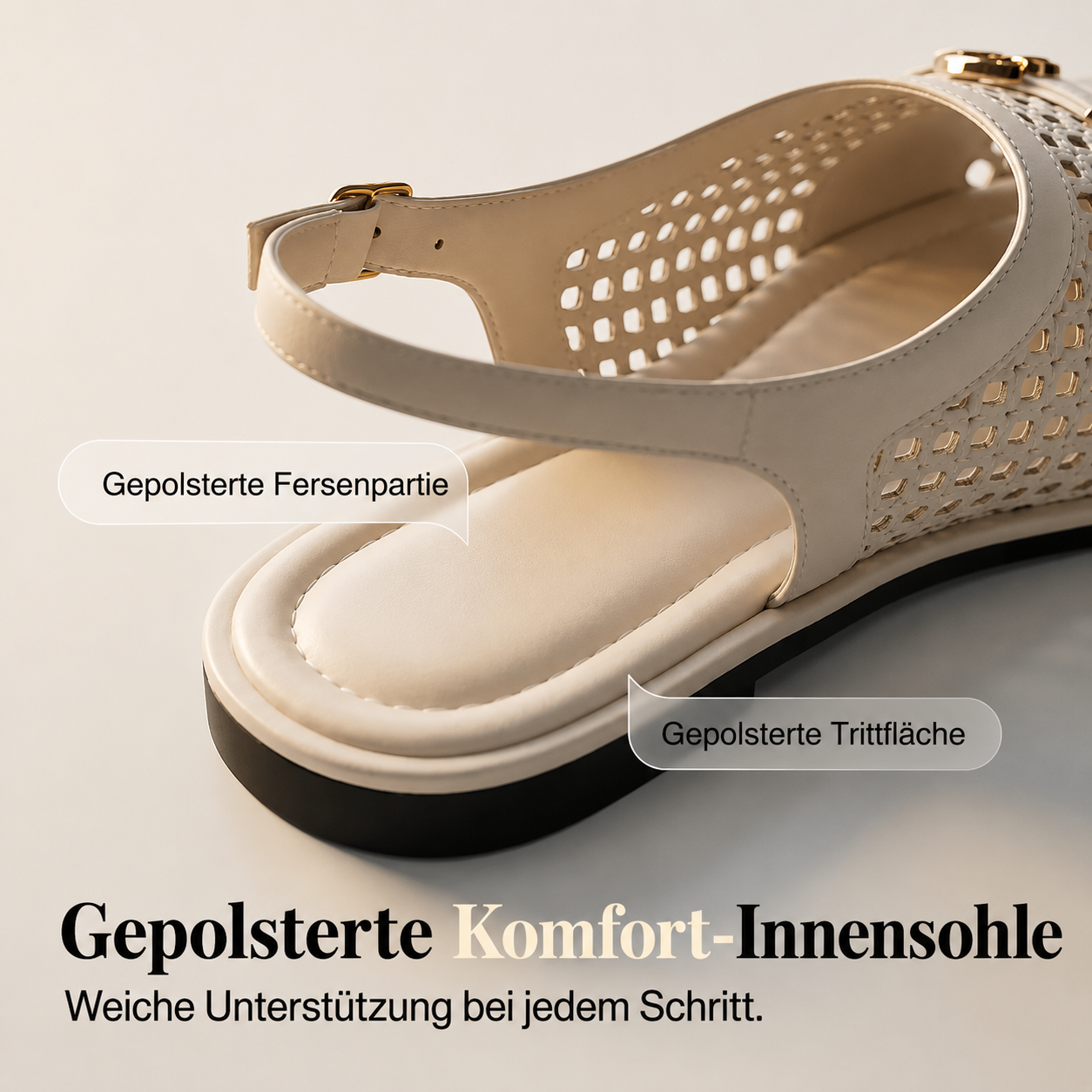 Annelize | Sandales à talon tressées avec confort aérien