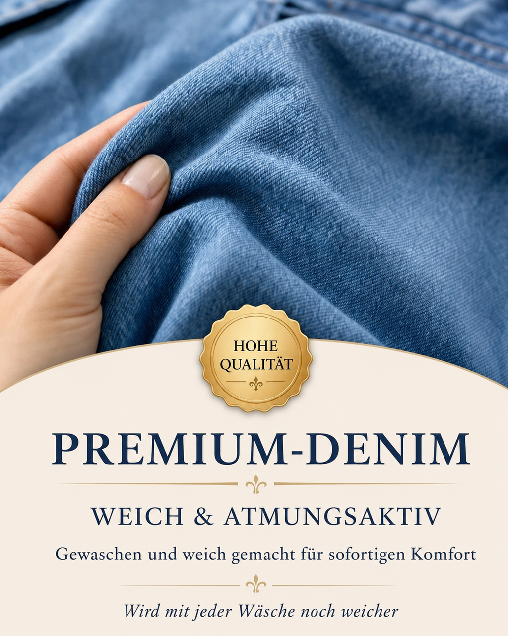 Elemia | Salopette en jean décontractée avec patte de boutonnage