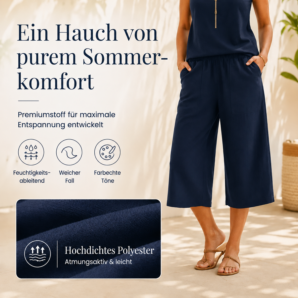 Damisha | Ensemble sans manches avec demi-zip et shorts