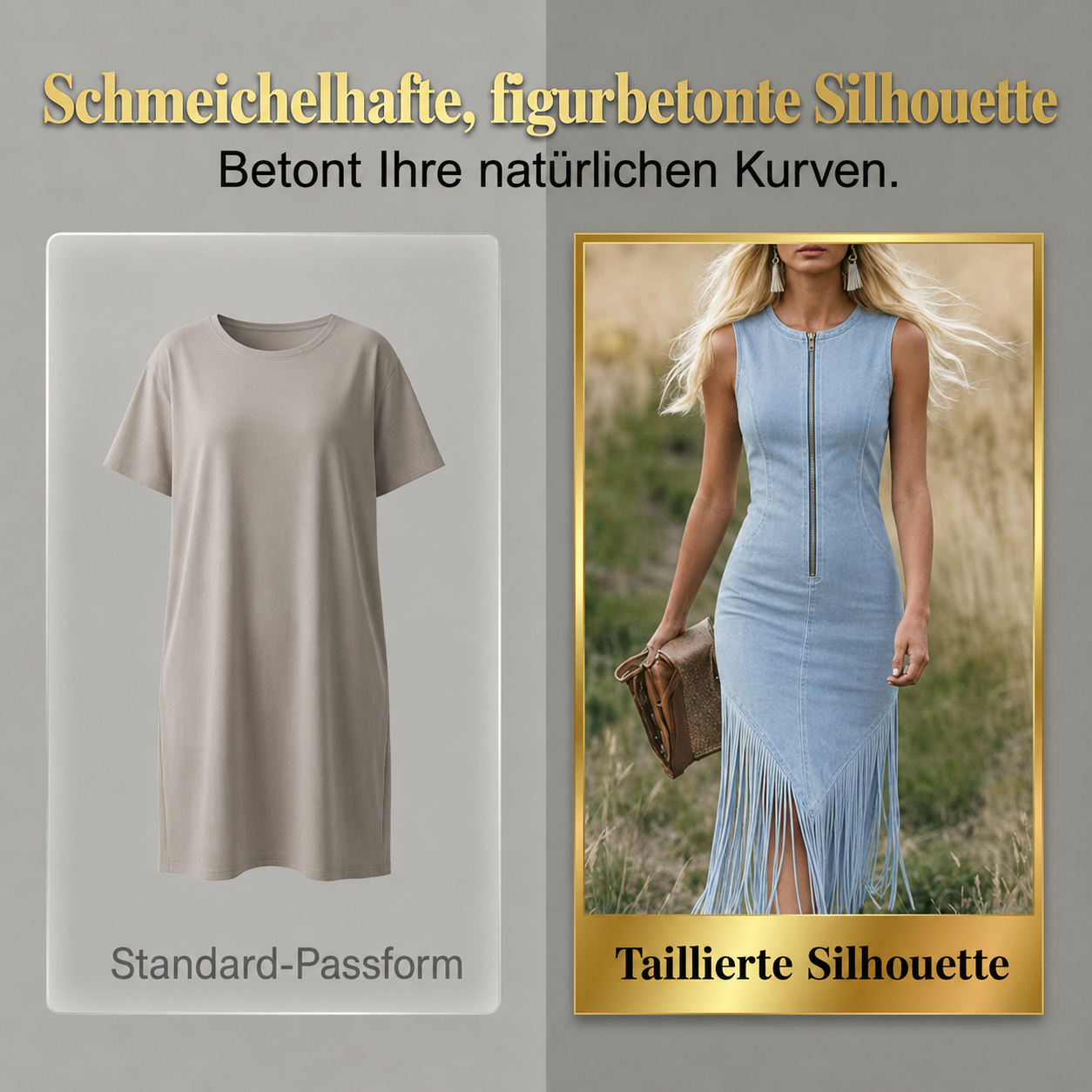 Tierra | Robe sans manches à franges avec fermeture éclair frontale