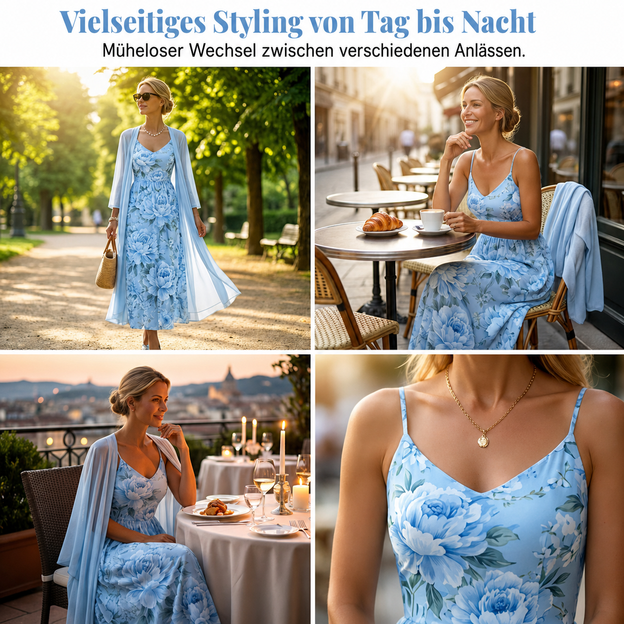 Baselma | Ensemble de robe à deux pièces romantique pour les vacances