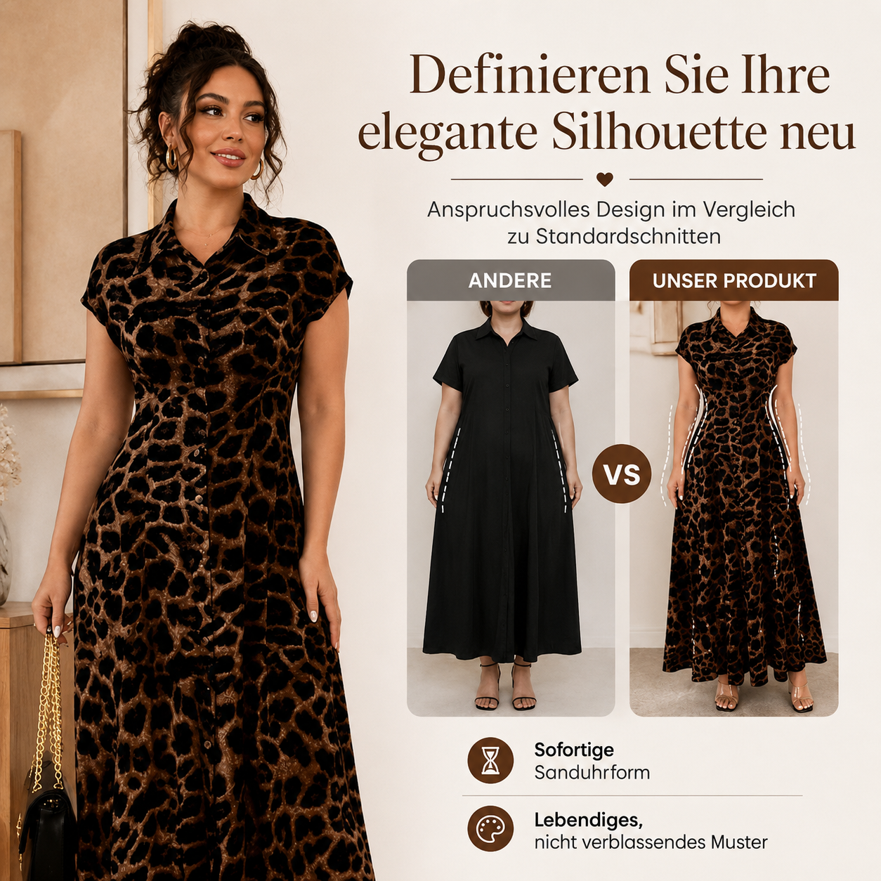 Joralia | Robe maxi respirante pour courbes élégantes